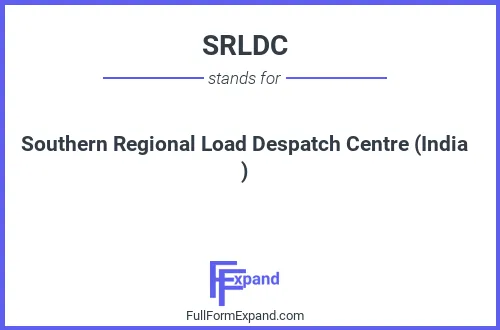 Full form of SRLDC