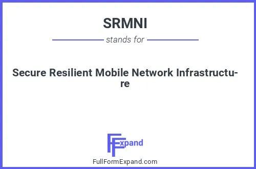 Full form of SRMNI