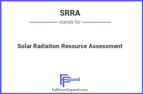 Full form of SRRA