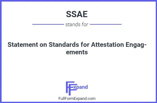 Full form of SSAE