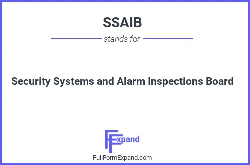 Full form of SSAIB