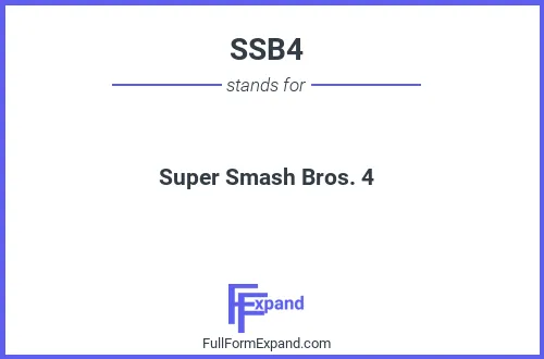 Full form of SSB4