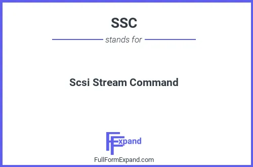 Full form of SSC