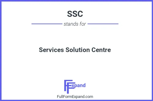 Full form of SSC