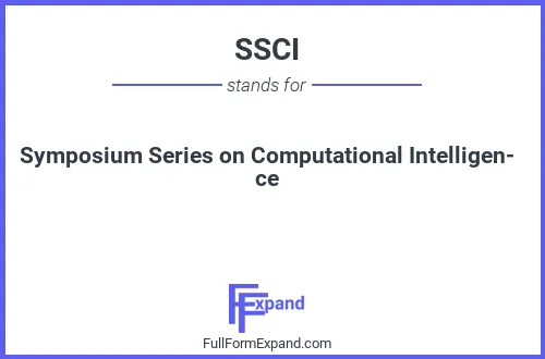 Full form of SSCI