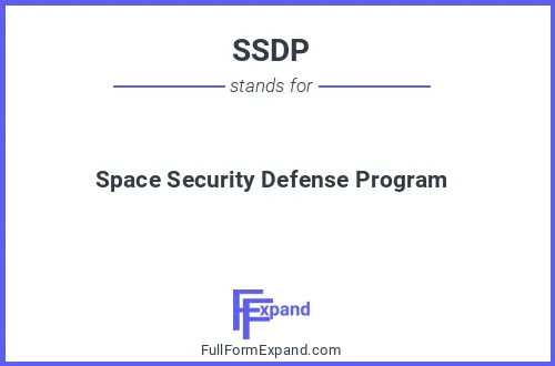 Full form of SSDP