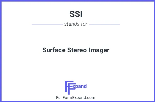 Full form of SSI