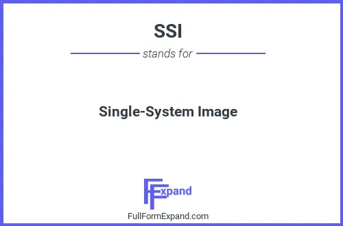 Full form of SSI