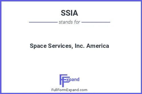 Full form of SSIA