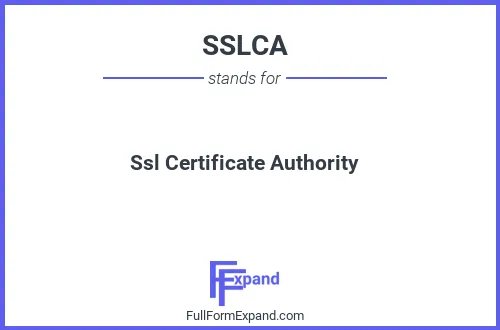 Full form of SSLCA