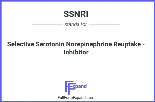 Full form of SSNRI