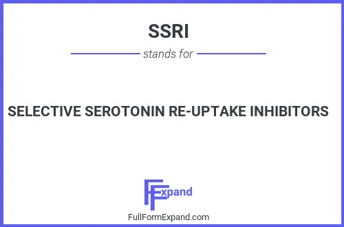 Full form of SSRI