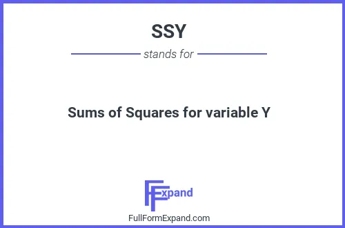 Full form of SSY