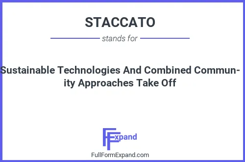 Full form of STACCATO
