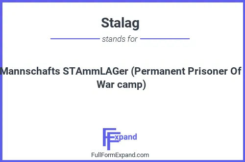 Full form of Stalag
