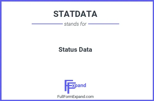 Full form of STATDATA