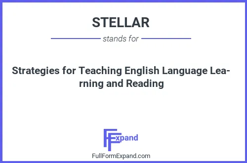 Full form of STELLAR
