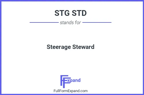 Full form of STG STD