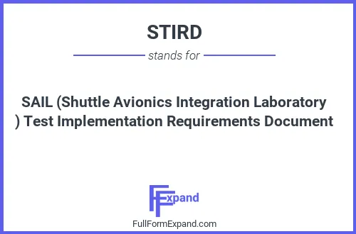 Full form of STIRD