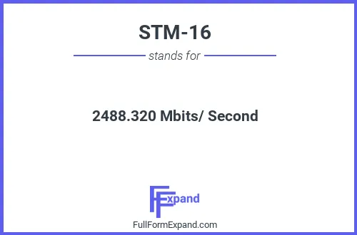 Full form of STM-16