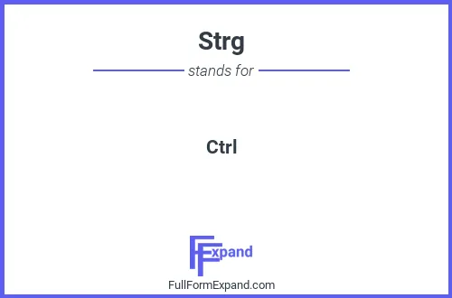 Full form of Strg
