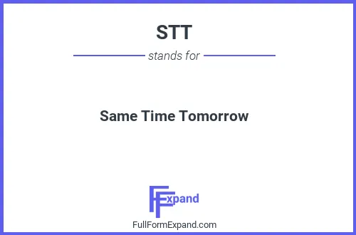 Full form of STT