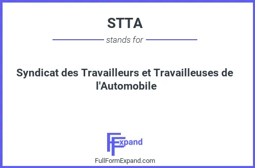 Full form of STTA