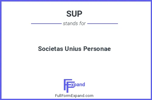 Full form of SUP
