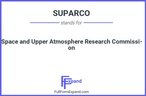 Full form of SUPARCO