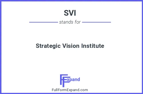 Full form of SVI
