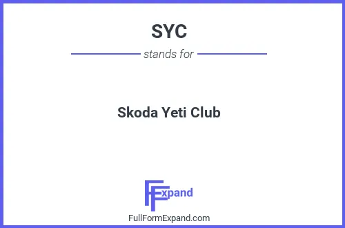 Full form of SYC