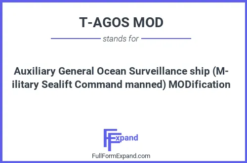 Full form of T-AGOS MOD