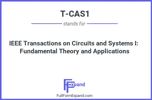 Full form of T-CAS1