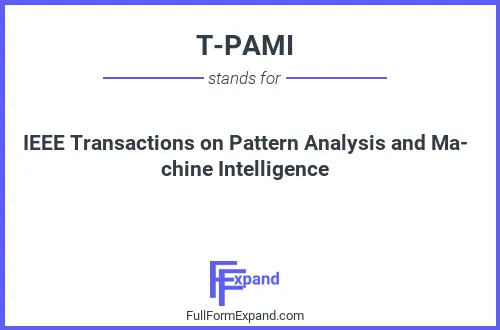 Full form of T-PAMI