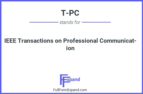 Full form of T-PC