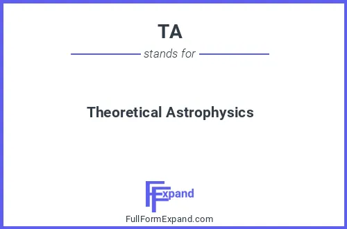 Full form of TA