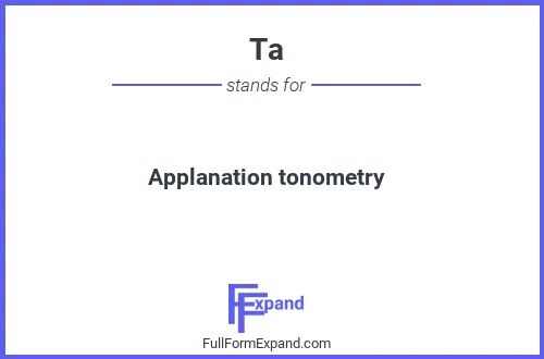 Full form of Ta