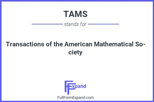 Full form of TAMS