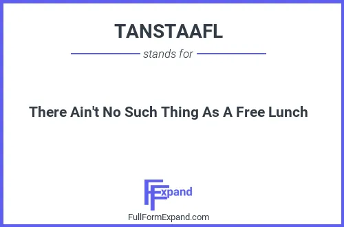 Full form of TANSTAAFL