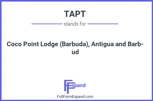 Full form of TAPT