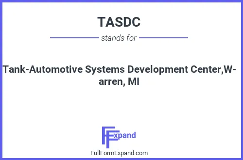 Full form of TASDC