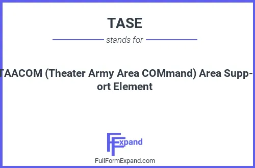 Full form of TASE