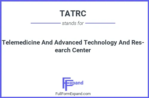 Full form of TATRC