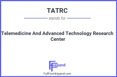 Full form of TATRC