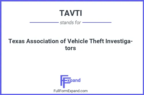 Full form of TAVTI
