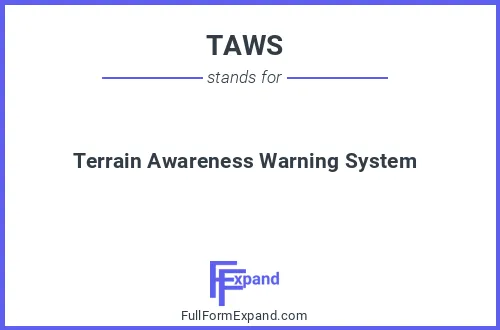 Full form of TAWS