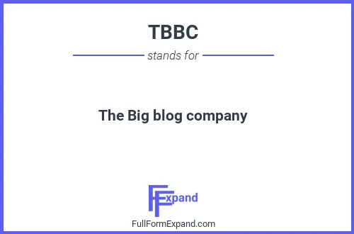 Full form of TBBC