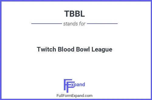 Full form of TBBL