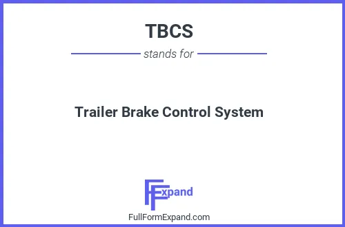 Full form of TBCS