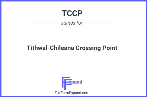 Full form of TCCP